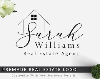 Real estate house logo, House Real Estate Logo, Realtor Logo, Real Estate Logo, Modern Real Estate Logo, House Logo, Feminine Logo