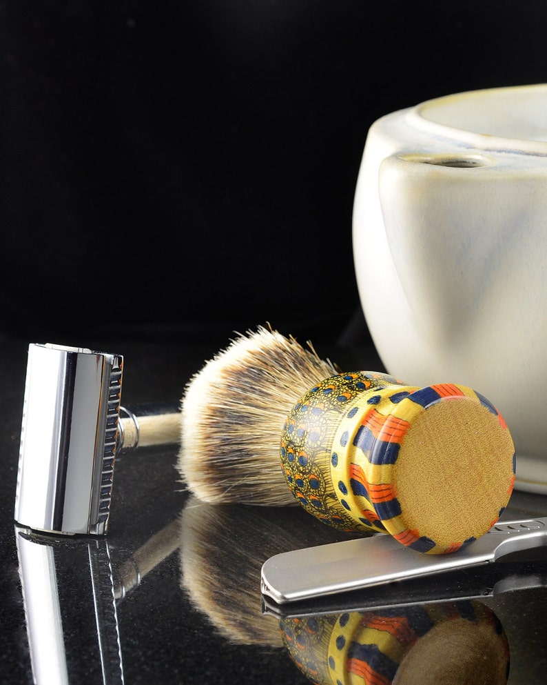 Silvertip Badger Shaving Brush With Custom Embellished Etsy