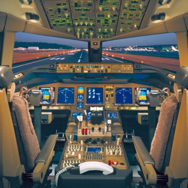 Boeing Flight Deck - Etsy