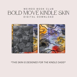 Bold Move Kindle Skin | DIGITAL DOWNLOAD | Kindle Decal for Kindle Oasis E-Reader | Colorful Abstract Pattern