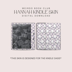 Hannah Kindle Skin | DIGITAL DOWNLOAD | Kindle Decal for Kindle Oasis E-Reader | Pastel Ghost Pattern