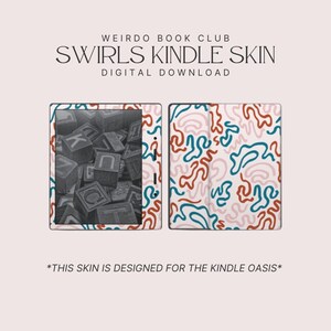 Swirls Kindle Skin | DIGITAL DOWNLOAD | Kindle Decal for Kindle Oasis E-Reader | Colorful Pattern