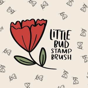 Procreate Flower Stamp Brush | Natalie Meagan Timbre Brosse | Doodle Brush | Procreate Little Bud Stamp Brush