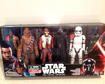Star Wars: the Force Awakens 6 Action Figure Set – Finn, Chewbacca