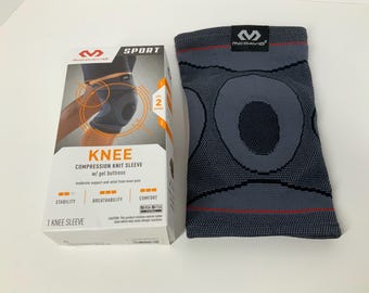 Compression Knit Knee Sleeve: Gel Buttress, Neoprene-Free Support