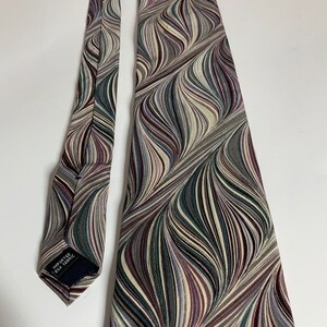Cravate Alexander Lloyd Pour Homme - 100% Soie, Extra Longue - Occasion, Motif Géométrique Gris
