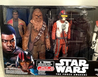 Star Wars: the Force Awakens 6 Action Figure Set – Finn, Chewbacca