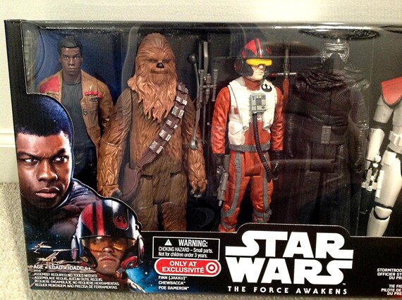Star Wars: the Force Awakens 6 Action Figure Set – Finn, Chewbacca