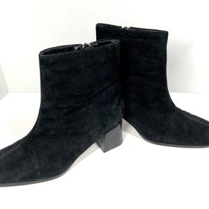 Black Dress Boots Women Suede - Etsy