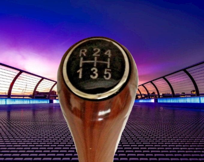 Cane E Rockabilly Retro 5 Speed Dogleg Shift Knob Wood Grain Etsy