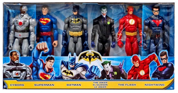 Batman 12-inch Action Figure 3-Pack with Robin, Batman, Nightwing