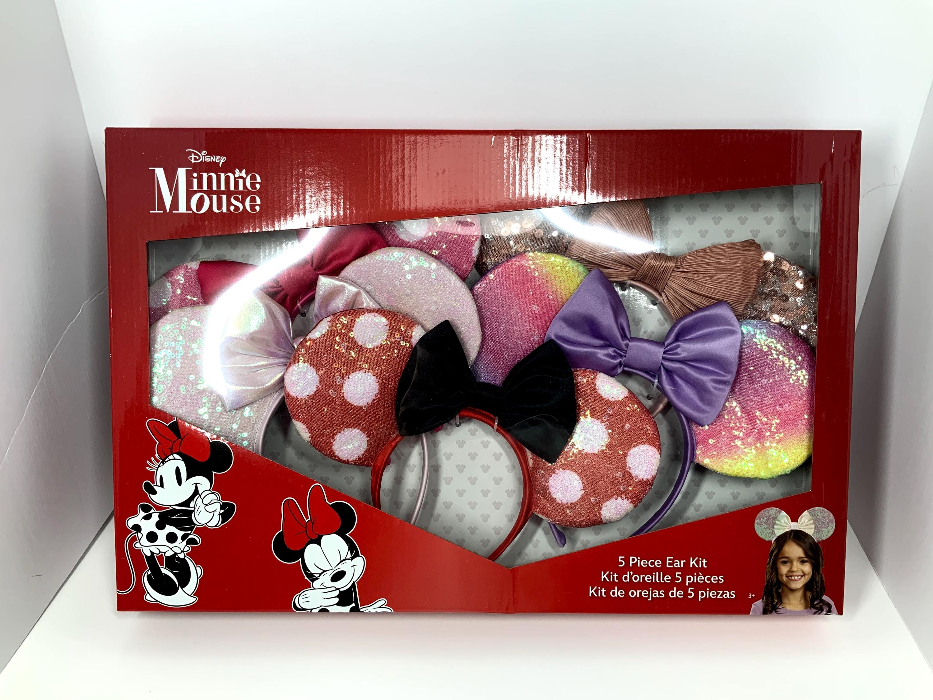 Disney Parks & Disguise Minnie Mouse Ears Lot + 5 Hair Clips Set Collector Gift Minnie Mouse Ears Headband Set 5 Piece by DISGUISE Disney  main image 4