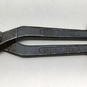 Vintage Crescent Tool Co • S412 Duck Tin Snips Metal Cutting