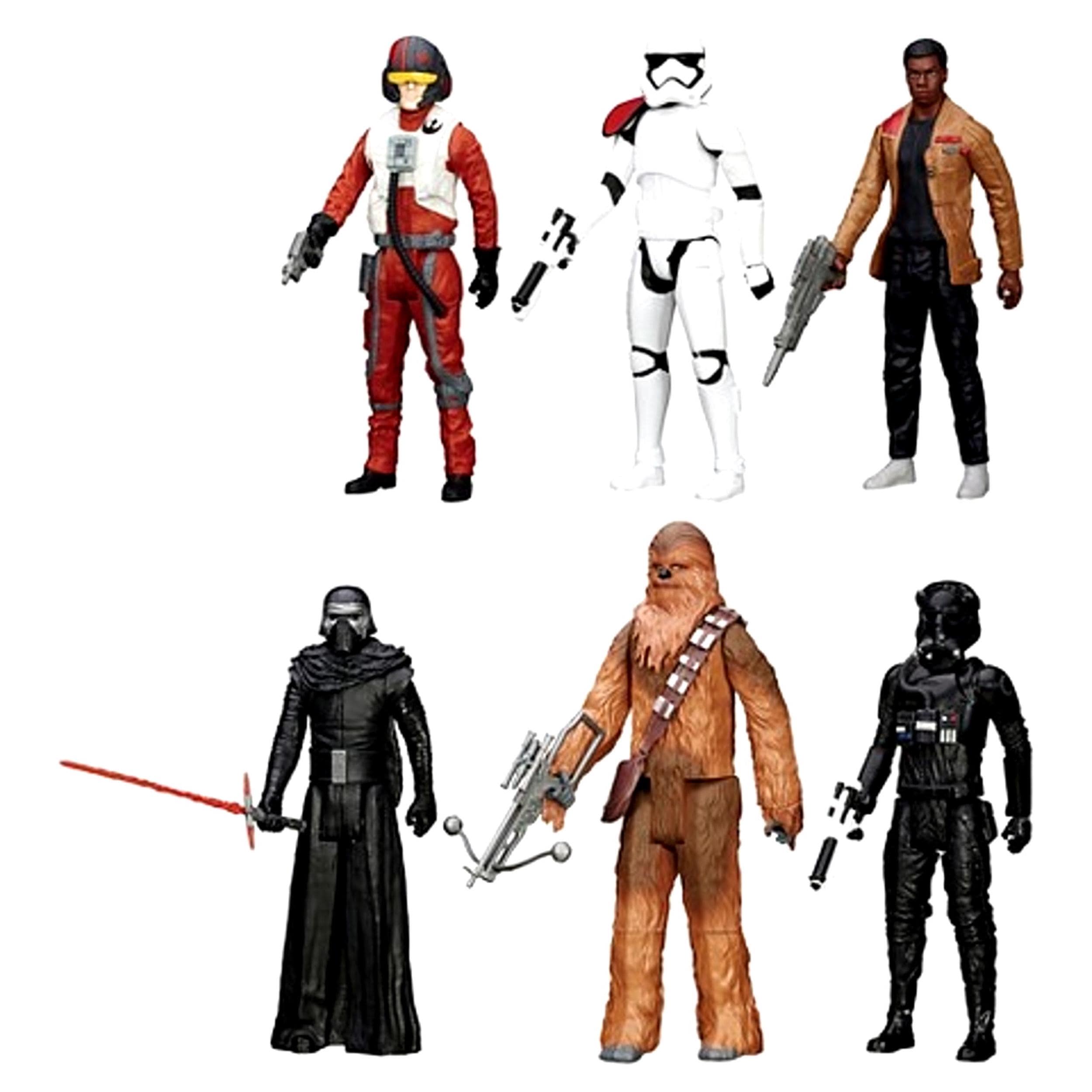 Star Wars: the Force Awakens 6 Action Figure Set – Finn, Chewbacca