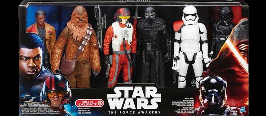 Star Wars: the Force Awakens 6 Action Figure Set – Finn, Chewbacca