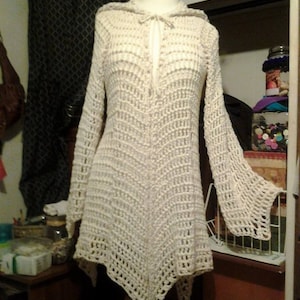 Crochet Pattern includes 2 Patterns for Glenda's Hooded Gypsy Cardigan: women's sizes 5/6-11/12 and womens sizes 16-2X INTERMEDIATE LEVEL image 2