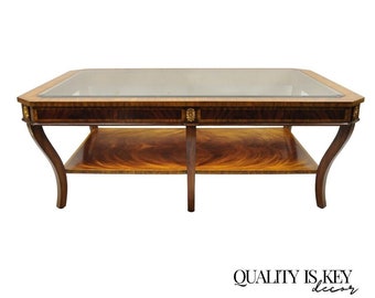 A Lion Empire Style Brass and Glass Desk - Etsy