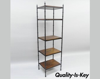 Faux bamboo shelf