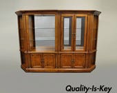 4 Pc Thomasville British Gentry Wall Unit Display Cabinet Bookcase Bookshelf