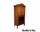 Antique Satinwood Musical Inlaid French Adams Sheet Music Cabinet Etagere Stand