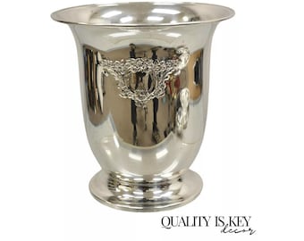 Oneida Victorian Style Silver Plated Embossed Champagne Chiller Ice Bucket