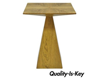 Harvey Probber Mid-Century Modern Wenge Wood Pyramid Occasional Side Table