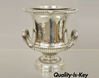 Vintage Champagne Bucket French Country Chic Ice Bucket Silver Plate Home  Decor / Celebration Supply / Barware 