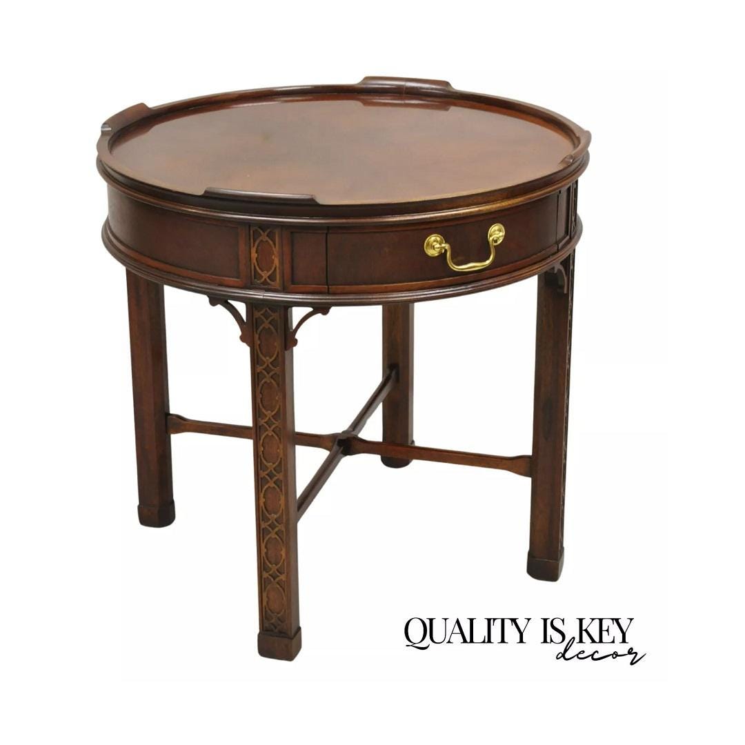 Baker Round Side Table - Etsy