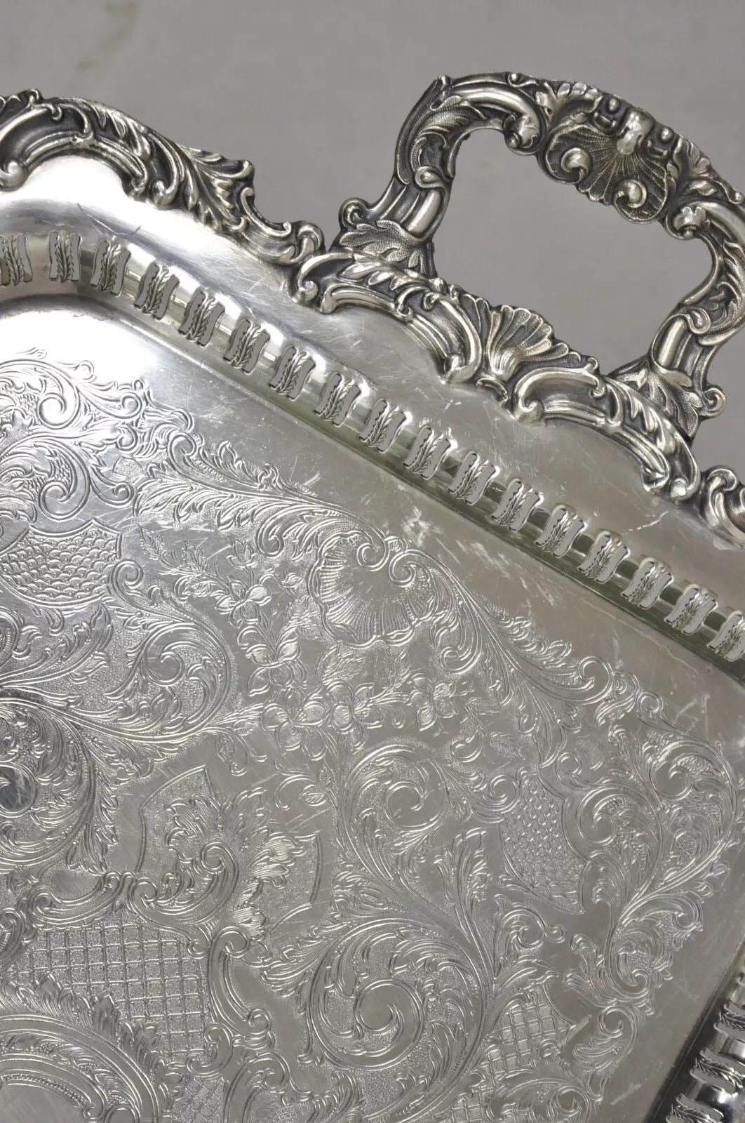 Vintage Community Ascot 0316-5 Pierced Gallery Silver Plate