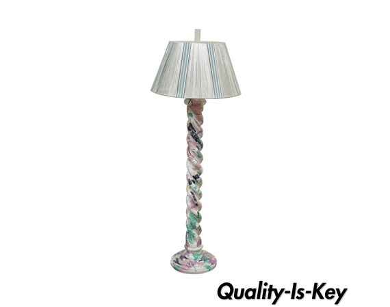 Vintage spiral 2024 floor lamp
