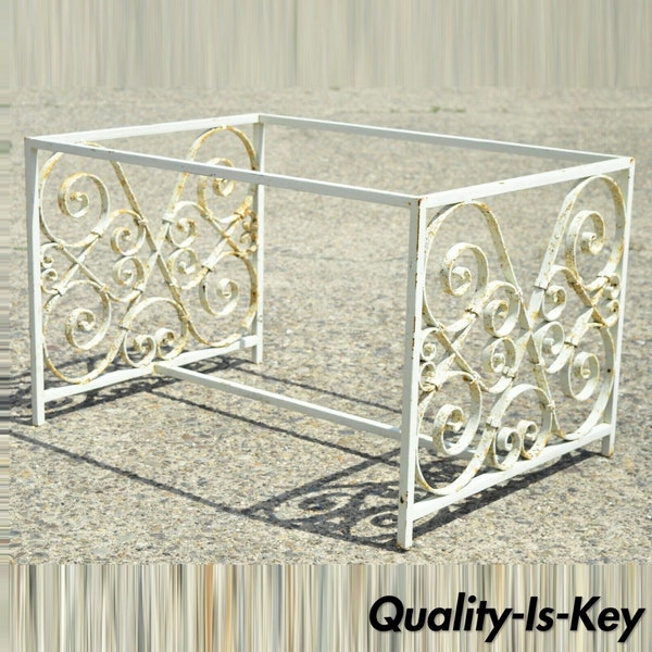 Antique Wrought Iron Coffee Table Base Etsy