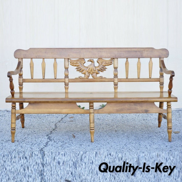 Wood Bench With Back Etsy