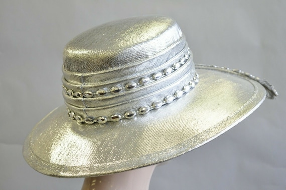 Vintage Mr. John Classic Metallic Silver Church D… - image 7