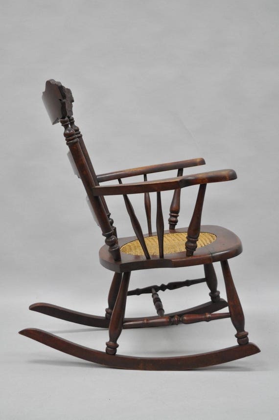 Antique cane seat rocking chair outlet