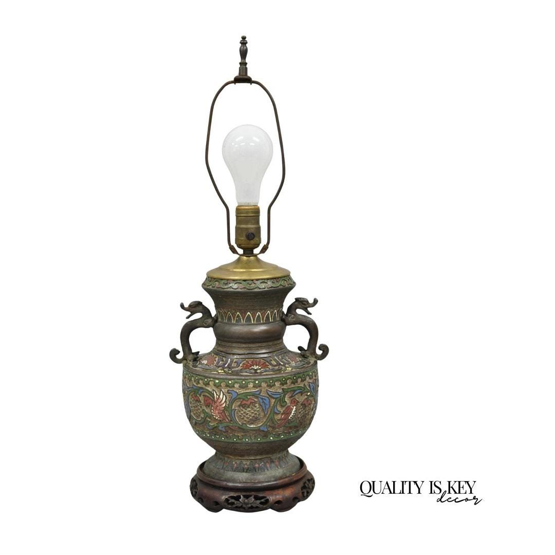 Vintage Antique Oriental Porcelain Lamps - Etsy