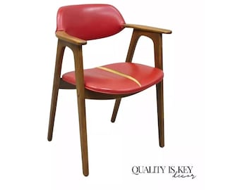Vintage Mid Century Modern Floating Form Desk Arm Chair by Farquharson Gifford