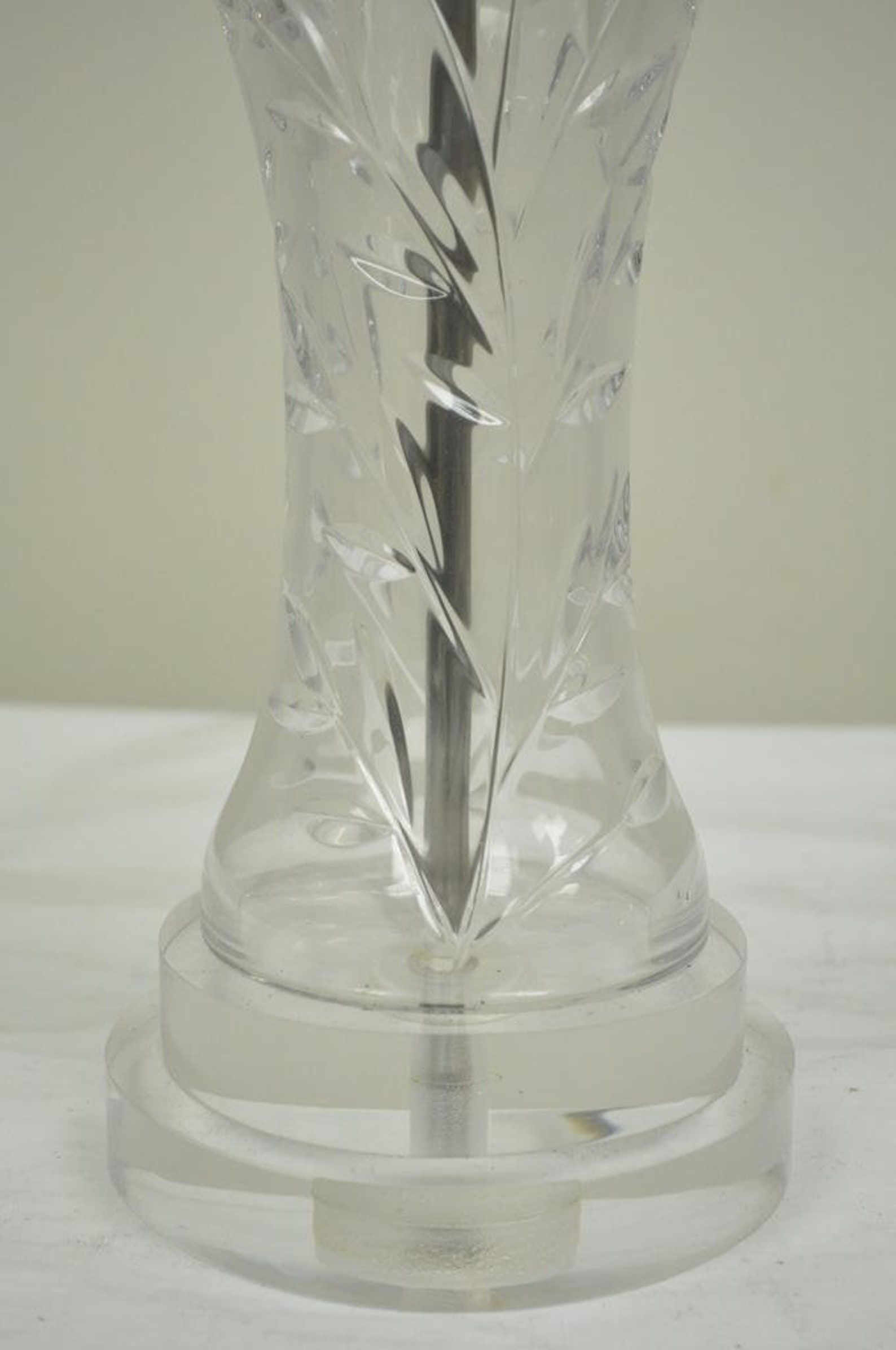 Vintage Waterford Leaded Crystal & Lucite Clear Etched Glass Etsy