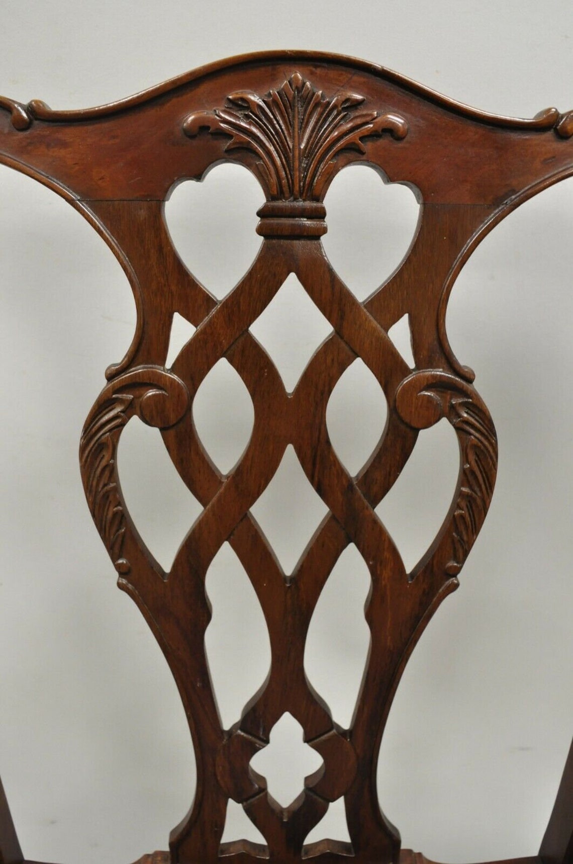 Vintage georgiano Chippendale tallado caoba comedor capitanes | Etsy