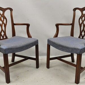 Vintage georgiano Chippendale tallado caoba comedor capitanes | Etsy