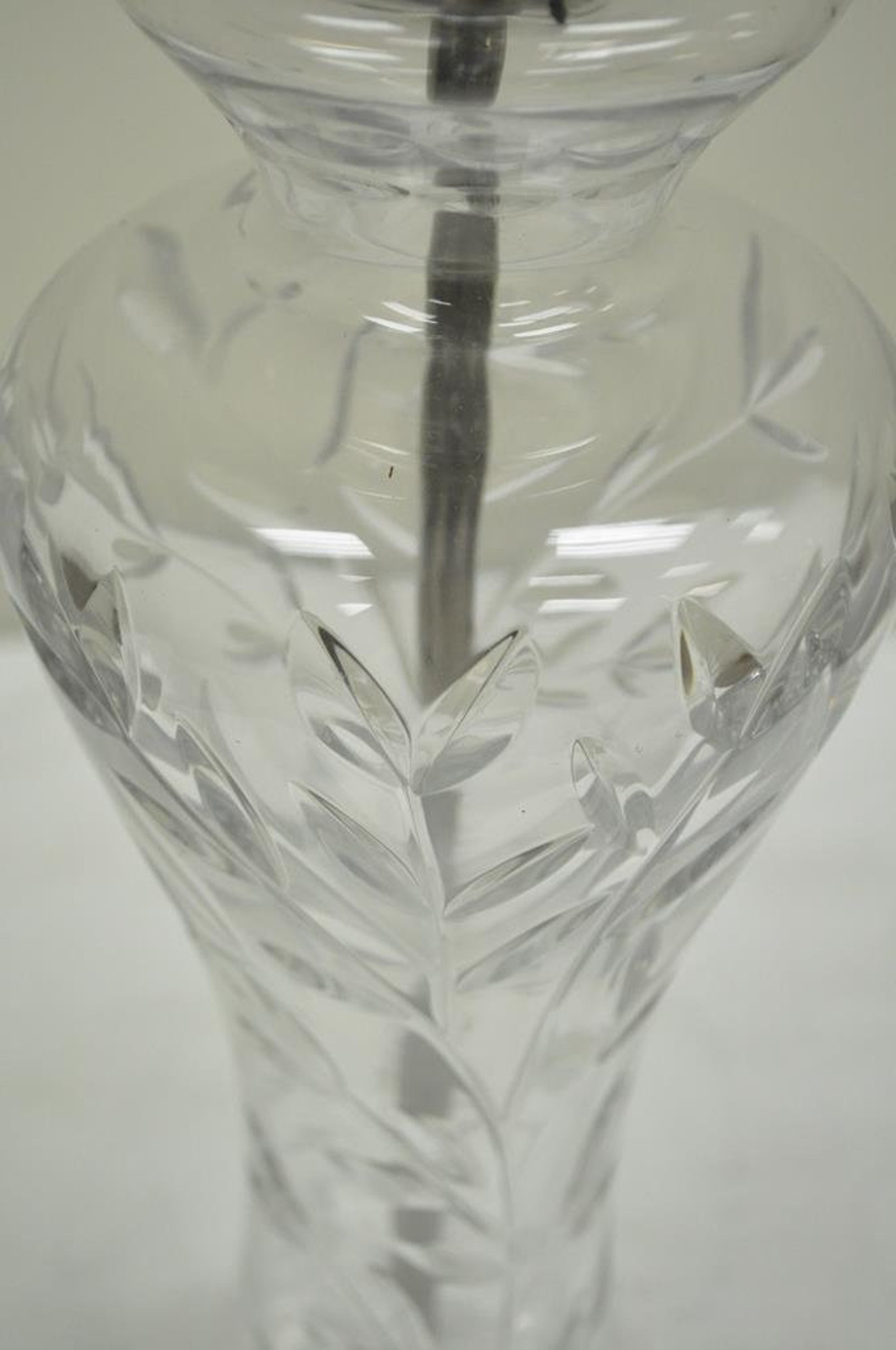 Vintage Waterford Leaded Crystal & Lucite Clear Etched Glass Etsy