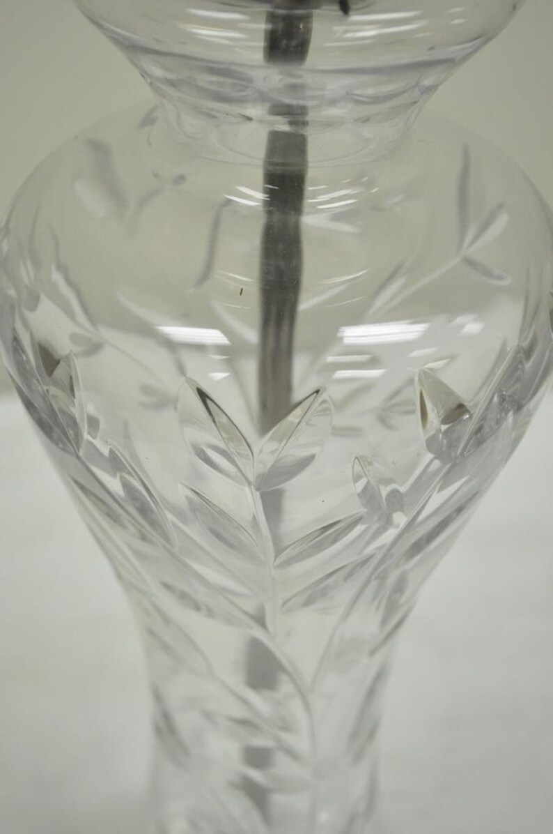 Vintage Waterford Leaded Crystal & Lucite Clear Etched Glass Etsy
