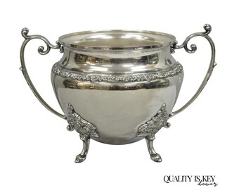 Vintage Victorian Silver Plated Twin Handle Tureen Bar Champagne Chiller Bucket