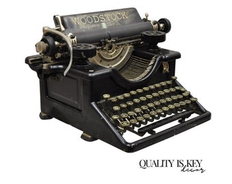 Antique Art Deco Woodstock Manual Typewriter