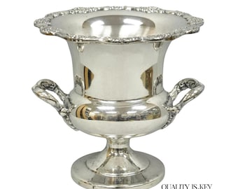Vintage Victorian Silver Plated Trophy Cup Urn Champagne Chiller Ice Bucket