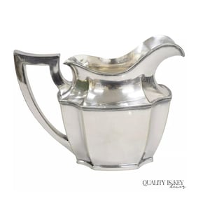 Vintage Wilcox SP Co Art Deco Silver Plated Bulbous International Water Pitcher