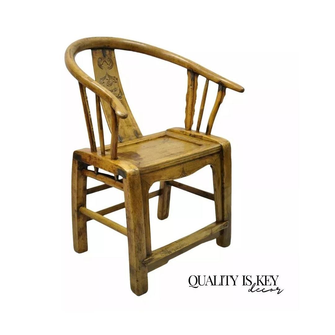 Ming Horseshoe Chair - Etsy