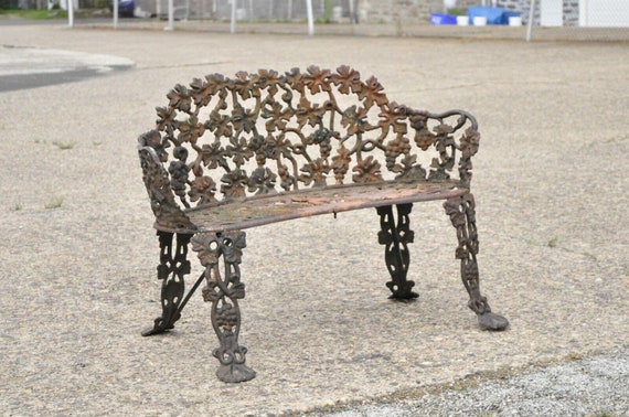 Grape leaf cast iron cheap furniture