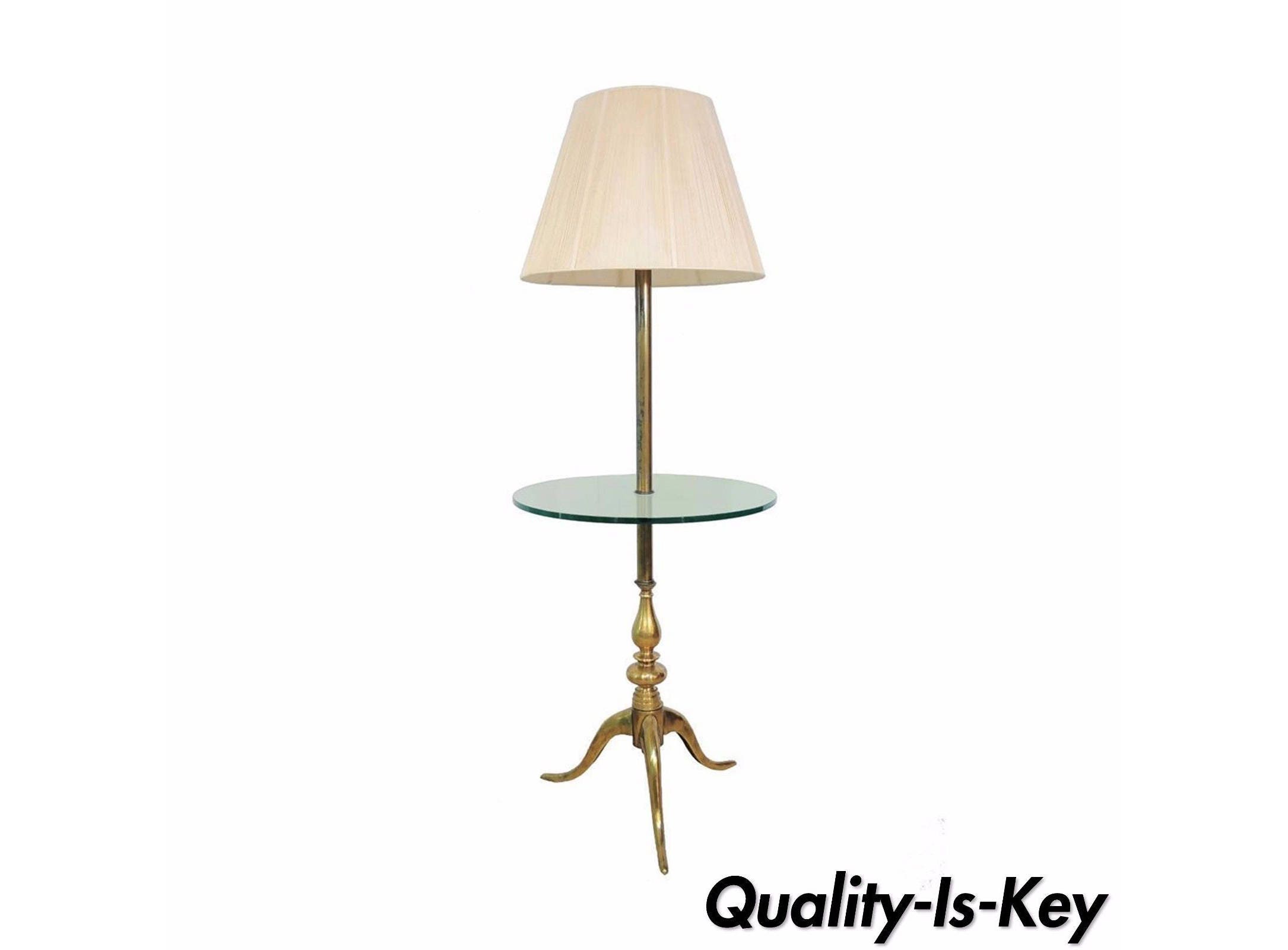 Vintage Solid Brass & Glass Queen Anne Traditional Vintage Solid Brass & Glass Queen Anne Traditional
