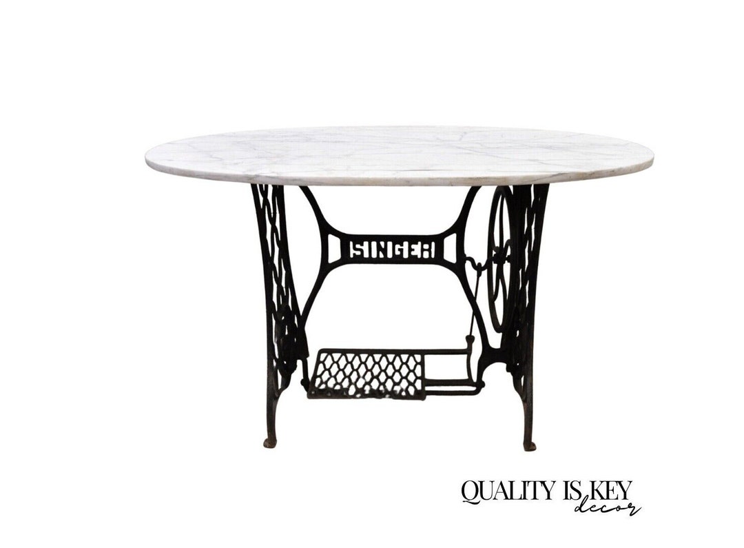 Cast Iron Singer Treadle Sewing Machine Base Console Table Etsy