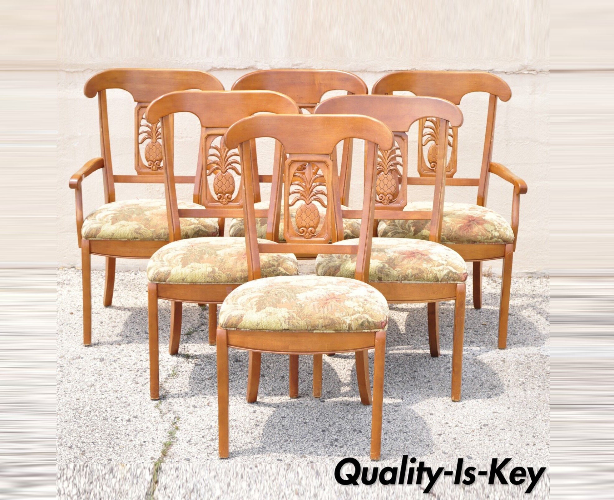 Ethan allen pineapple chairs deals